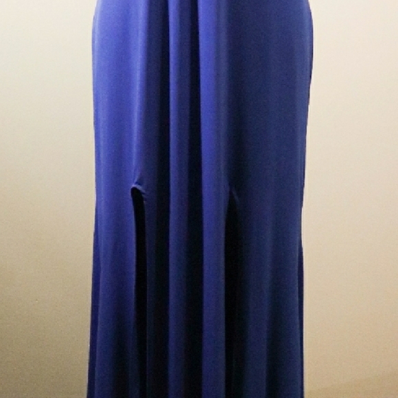 Royal Blue Beaded Sequin Formal Dress 13J - Picture 5 of 5